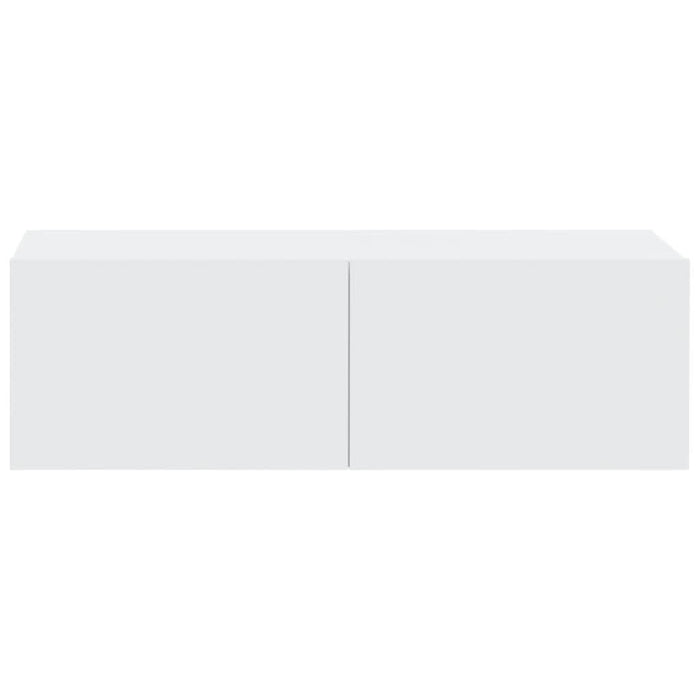Dulapuri TV de perete 2 buc. alb 100x30x30 cm lemn compozit - WALTI WALTI