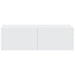 Dulapuri TV de perete 2 buc. alb 100x30x30 cm lemn compozit - WALTI WALTI