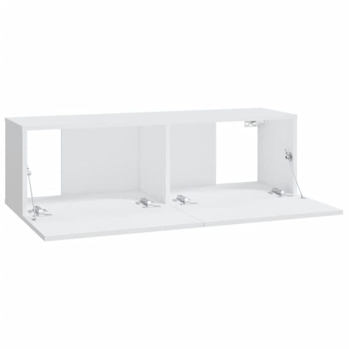 Dulapuri TV de perete 2 buc. alb 100x30x30 cm lemn compozit - WALTI WALTI