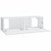 Dulapuri TV de perete 2 buc. alb 100x30x30 cm lemn compozit - WALTI WALTI