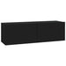 Dulapuri TV de perete 2 buc. negru 100x30x30 cm lemn compozit - WALTI WALTI