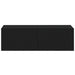 Dulapuri TV de perete 2 buc. negru 100x30x30 cm lemn compozit - WALTI WALTI