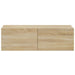 Dulapuri TV de perete 2 buc. stejar 100x30x30 cm lemn compozit - WALTI WALTI