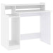 Birou cu lumini LED, alb, 97x90x45 cm lemn compozit - WALTI WALTI