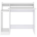 Birou cu lumini LED, alb, 97x90x45 cm lemn compozit - WALTI WALTI