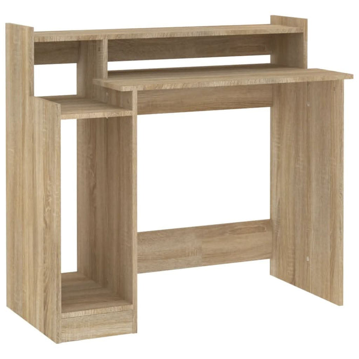 Birou cu lumini LED, stejar sonoma, 97x90x45 cm, lemn compozit - WALTI WALTI