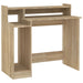 Birou cu lumini LED, stejar sonoma, 97x90x45 cm, lemn compozit - WALTI WALTI