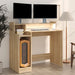 Birou cu lumini LED, stejar sonoma, 97x90x45 cm, lemn compozit - WALTI WALTI