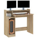 Birou cu lumini LED, stejar sonoma, 97x90x45 cm, lemn compozit - WALTI WALTI