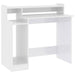 Birou cu lumini LED alb extralucios 97x90x45 cm lemn compozit - WALTI WALTI