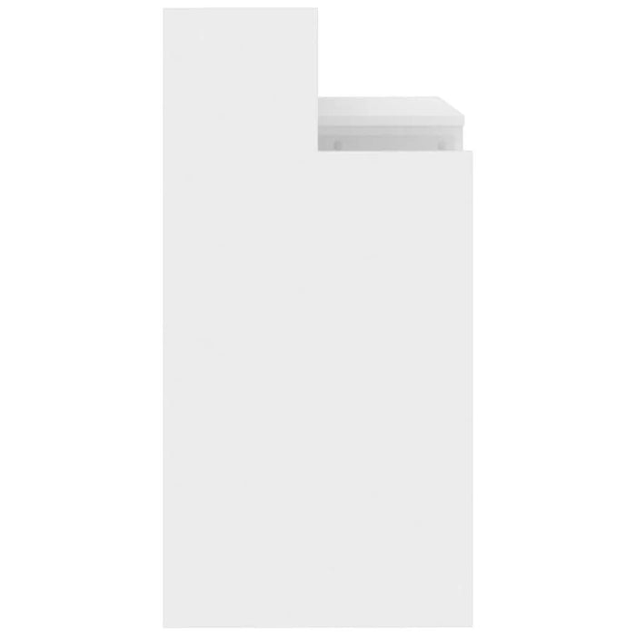 Birou cu lumini LED alb extralucios 97x90x45 cm lemn compozit - WALTI WALTI