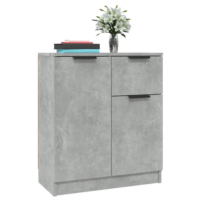 Dulap, gri beton, 60x30x70 cm, lemn prelucrat - WALTI WALTI