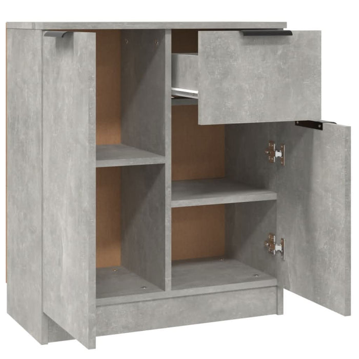 Dulap, gri beton, 60x30x70 cm, lemn prelucrat - WALTI WALTI