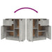 Dulap, gri beton, 60x30x70 cm, lemn prelucrat - WALTI WALTI