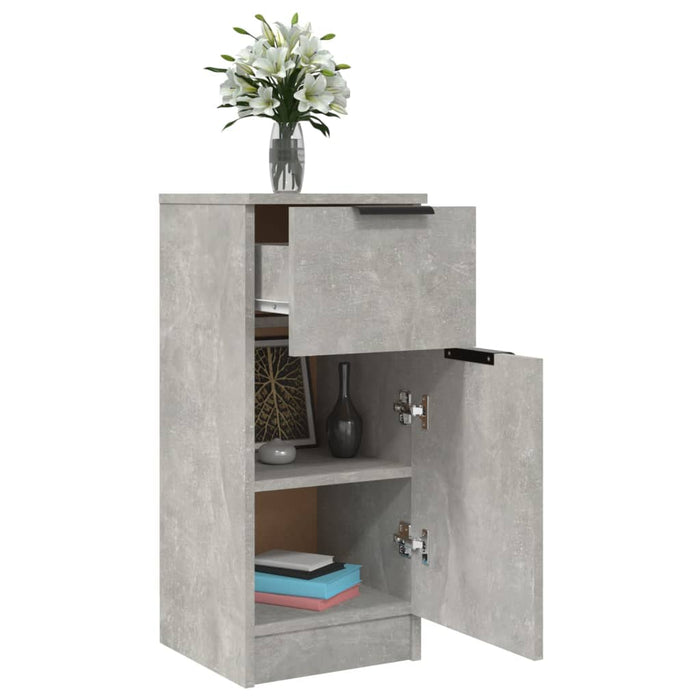 Dulap, gri beton, 30x30x70 cm, lemn compozit - WALTI WALTI