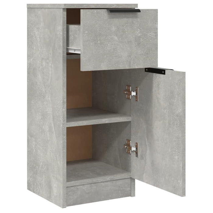 Dulap, gri beton, 30x30x70 cm, lemn compozit - WALTI WALTI