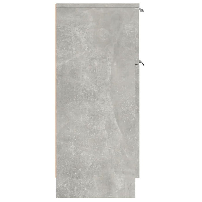 Dulap, gri beton, 30x30x70 cm, lemn compozit - WALTI WALTI