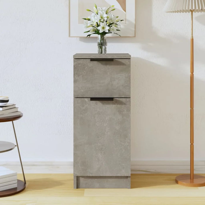 Dulap, gri beton, 30x30x70 cm, lemn compozit - WALTI WALTI