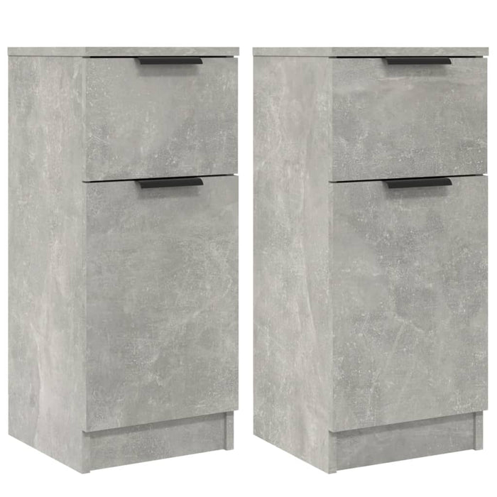Dulapuri, 2 buc., gri beton, 30x30x70 cm, lemn compozit - WALTI WALTI
