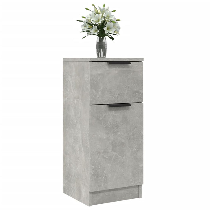Dulapuri, 2 buc., gri beton, 30x30x70 cm, lemn compozit - WALTI WALTI