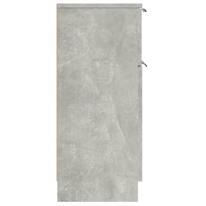 Dulapuri, 2 buc., gri beton, 30x30x70 cm, lemn compozit - WALTI WALTI