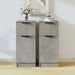 Dulapuri, 2 buc., gri beton, 30x30x70 cm, lemn compozit - WALTI WALTI