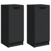 Servante, 2 buc., negru, 30x30x70 cm, lemn prelucrat - WALTI WALTI