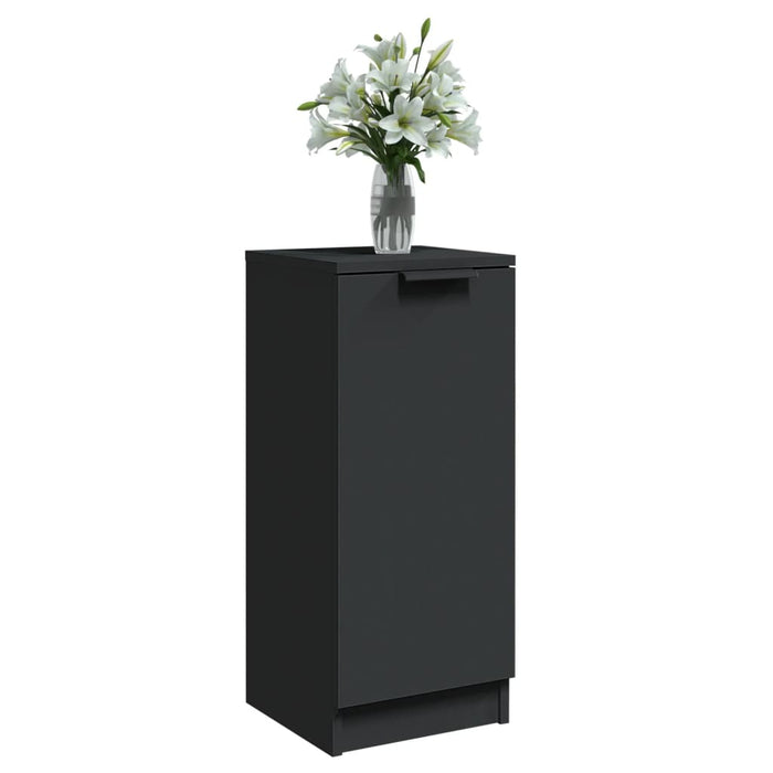 Servante, 2 buc., negru, 30x30x70 cm, lemn prelucrat - WALTI WALTI