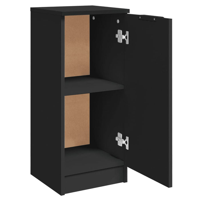 Servante, 2 buc., negru, 30x30x70 cm, lemn prelucrat - WALTI WALTI