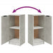 Dulap, gri beton, 30x30x70 cm, lemn compozit - WALTI WALTI