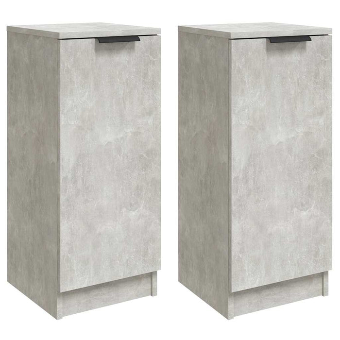 Dulapuri, 2 buc., gri beton, 30x30x70 cm, lemn compozit WALTI