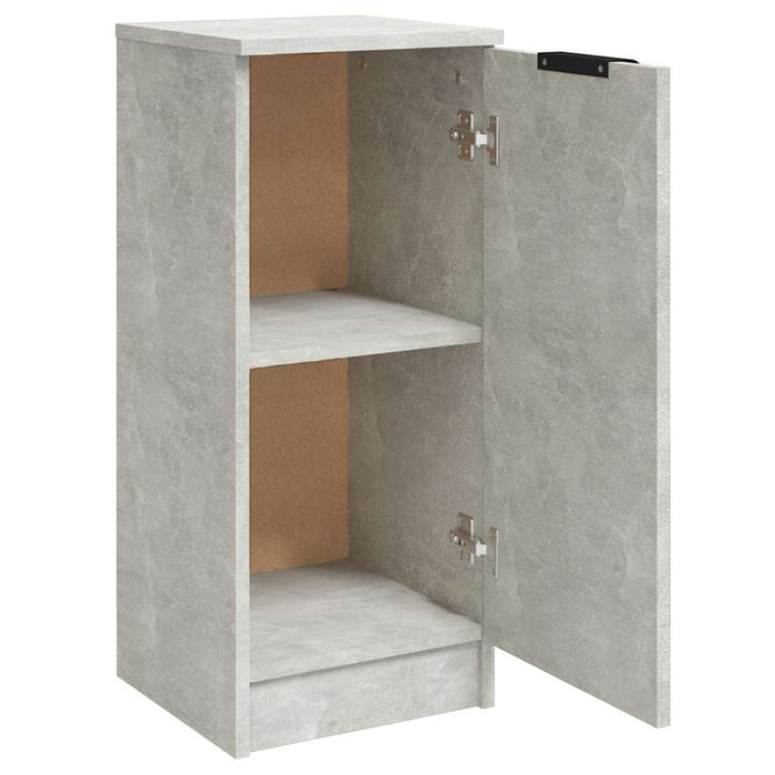 Dulapuri, 2 buc., gri beton, 30x30x70 cm, lemn compozit WALTI
