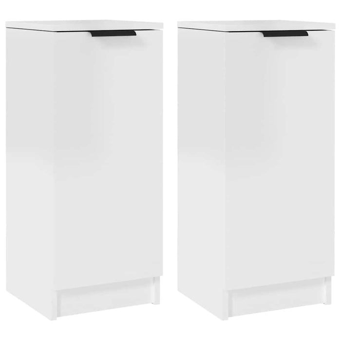 Dulapuri, 2 buc., alb extralucios, 30x30x70 cm, lemn compozit WALTI