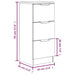 Dulap, alb, 30x30x70 cm, lemn prelucrat - WALTI WALTI