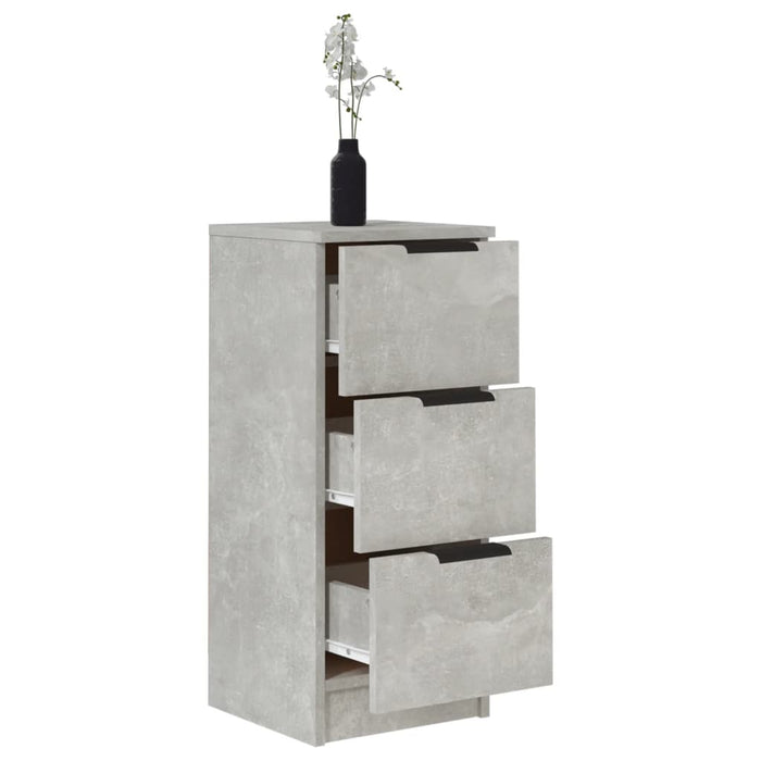 Dulap, gri beton, 30x30x70 cm, lemn compozit - WALTI WALTI
