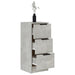 Dulap, gri beton, 30x30x70 cm, lemn compozit - WALTI WALTI