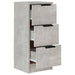 Dulap, gri beton, 30x30x70 cm, lemn compozit - WALTI WALTI