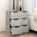 Dulapuri, 2 buc., gri beton, 30x30x70 cm, lemn compozit - WALTI WALTI