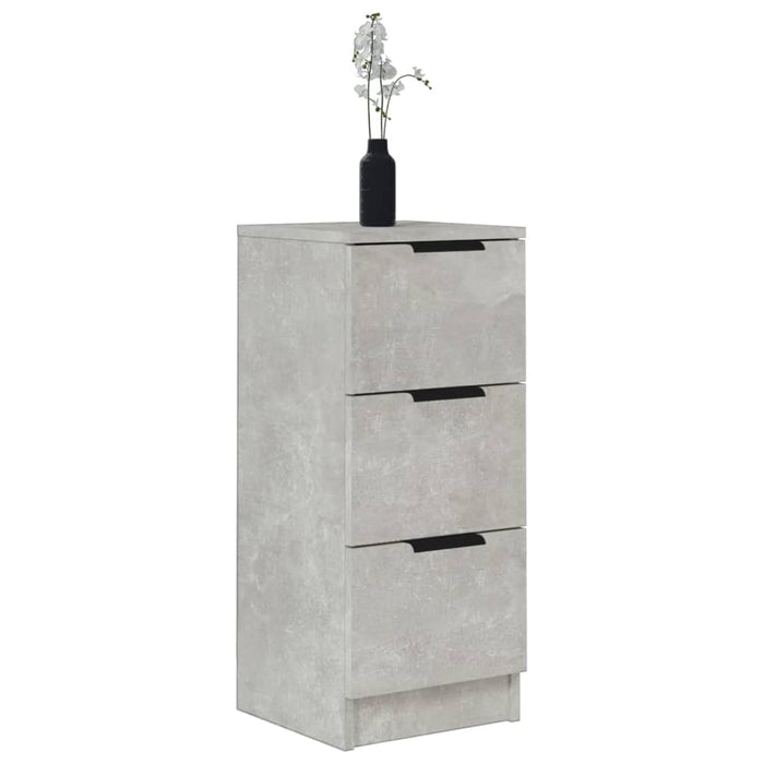 Dulapuri, 2 buc., gri beton, 30x30x70 cm, lemn compozit - WALTI WALTI