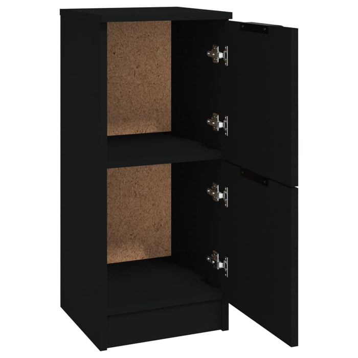 Dulap, negru, 30x30x70 cm, lemn prelucrat WALTI