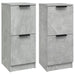 Dulapuri, 2 buc., gri beton, 30x30x70 cm, lemn compozit - WALTI WALTI