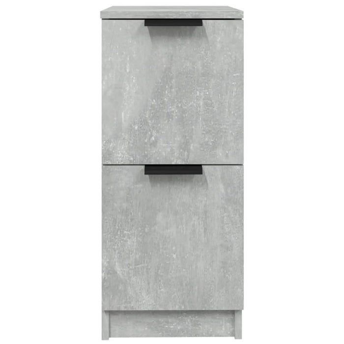 Dulapuri, 2 buc., gri beton, 30x30x70 cm, lemn compozit - WALTI WALTI