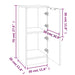 Dulapuri, 2 buc., gri beton, 30x30x70 cm, lemn compozit - WALTI WALTI