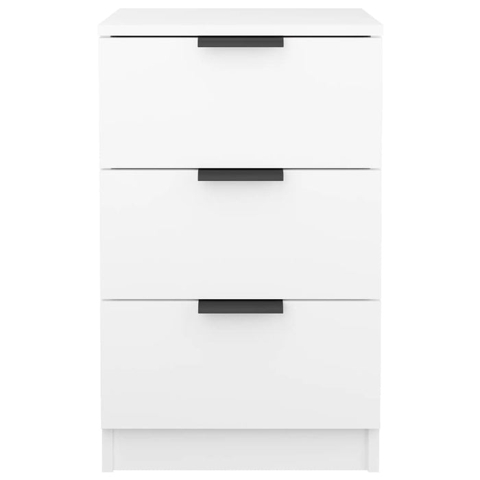 Noptiere, 2 buc., alb, 40x36x65 cm - WALTI WALTI