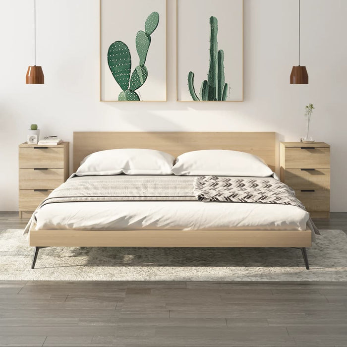 Noptiere, 2 buc., stejar sonoma, 40x36x65 cm - WALTI WALTI