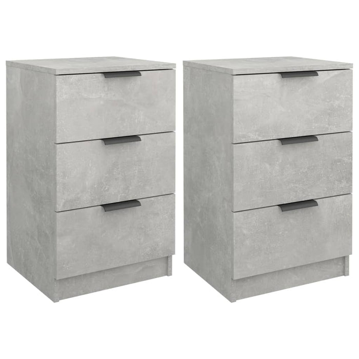 Noptiere, 2 buc., gri beton, 40x36x65 cm - WALTI WALTI
