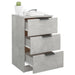 Noptiere, 2 buc., gri beton, 40x36x65 cm - WALTI WALTI