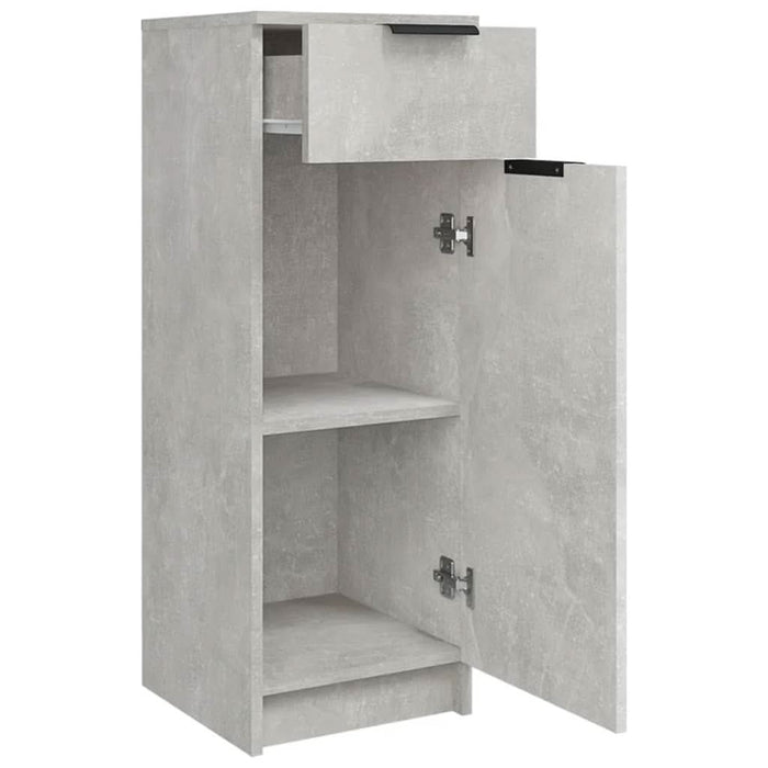 Dulap de baie, gri beton, 32x34x90 cm, lemn compozit - WALTI WALTI