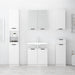 Dulap de baie, alb, 64,5x33,5x59 cm, lemn compozit - WALTI WALTI