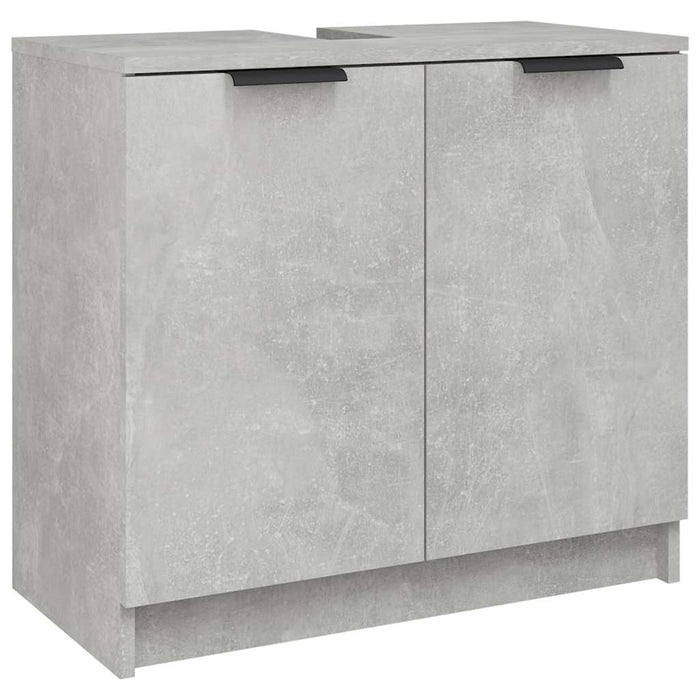Dulap de baie, gri beton, 64,5x33,5x59 cm, lemn compozit - WALTI WALTI